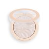 Revolution Beauty, Reloaded Pressed Powder Highlighter, Intensely Pigmented for a High Impact Dewy Finish, Peach Lights, 0.22 Oz.