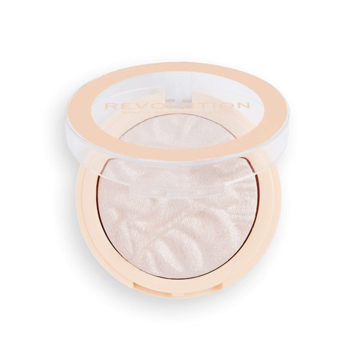 Revolution Beauty, Reloaded Pressed Powder Highlighter, Intensely Pigmented for a High Impact Dewy Finish, Peach Lights, 0.22 Oz.
