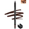 Gel Eyeliner Pencil-1Pcs Brown Waterline Eye Liner Pencil with Sharpener, Smudgeproof Waterproof Eyeliner Pencil Matte Brown Eye-liner Water Liner Pen, Thanksgiving Makeup Gift for Older Women Girl