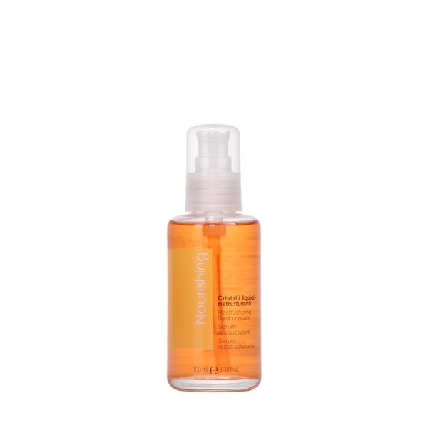 Fanola Nourishing Restructuring Fluid Crystals Hair Serum Detangles, Adds Shine, And Prevents Split Ends For Curly, Frizzy And Permed Hair 3.38oz