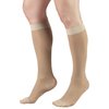 Truform Sheer Compression Stockings, 15-20 mmHg, Women's Knee High Length, 20 Denier, Nude, Medium