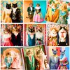Classy Cats 500 Piece Puzzles for Adults - Cute Cat Lover Cat Puzzle for Adults Teens and Family, Fun Puzzle of Well Dressed Kitties
