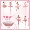Humyoun 36 Ballerina Cupcake Kit Colorful Ballet Tutu Dancer Girls Cupcake Toppers Ballet Slipper Cupcake Picks Dancing Cake Dessert Muffin Toppers for Wedding Baby Shower Birthday Party