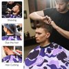 FaHaner Professional Hair Cutting Cape Waterproof Barber Cape for Men Polyester Hair Styling Cape with Elastic Neckline Adjustable Closure Salon Haircut Capes for Home Salon and Barbershop