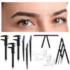 Konohan 11 Pcs Eyebrow Mapping Kit Eyebrow Shaping Tools Eyebrow Measuring Ruler Double Scale Vernier Caliper 3 Point Positioning Ruler Golden Ratio Caliper Eyebrow Ruler Stencil Brow Trimming Knives