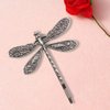 4 Pcs Silver Dragonfly Hair Clip Wedding Retro Antique Barrette Bridal Headdress Color Head Wear Styling Hair Accessories Hair Styling Pins for Girls Women Ladies Bobby Pins Hairpins