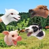 Yolococa Horse Hand Puppet Realistic Latex Soft Animal Toy Storytelling Role Play Party Supplies for Kids