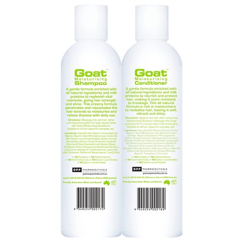 Goat Soap Moisturizing Shampoo & Conditioner Value Pack - Sulfate, Paraben, and Petrochemical Free - Shampoo and Conditioner Set - Original