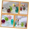 Toyvian 5pcs Mini Vase Resin Doll Vase Miniature Dollhouse Items Tiny Houses Accessories Doll Vases Dollhouse Home Decoration Dollhouse Stuff Micro Flower Vase Work Desktop Statue Plastic