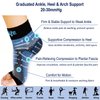 Dowellife Plantar Fasciitis Socks, Ankle Brace Compression Support Sleeves & Arch Support, Foot Compression Sleeves, Ease Swelling, Achilles Tendonitis, Heel Spurs for Men & Women (Black, L)