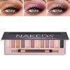 WYBLZPXZ 12 Colors Naked Nude Colors Eyeshadow Palette,Matte Blendable Shimmer Eyeshadow Pallete Natural Smooth Texture Pigmented Long Lasting Waterproof Smokey Eye Shadow Palette Makeup(Shimmer)
