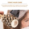 Boars Round Brush for Blow-Drying, Straightening, Styling, Curling Shoulder-Length Hair, Medium Ceramic Vented Roller (1.7" Barrel, 2.8" Including Bristles)