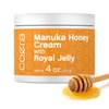 Coera Manuka Honey Cream | with Royal Jelly | 4oz | Hydrating Moisturizer for Face & Skin | Free of Parabens, SLS, & Fragrances | Packaging May Vary