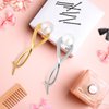 2pcs French Hair Pin, 10.7x3.4cm/4.21x1.34inch Metal French Hair Pins French Twist Hair Pin Hair Sticks Gold Silver Hair Clip Hair Hair Accessories for Women (Type4)