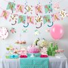 Panelee Tea Party Birthday Decorations for Women with Floral Tea Happy Birthday Banner and Floral Teapot Centerpieces Tea Hanging Swirl Tea Party Supplies for Birthday Baby Shower Wedding Decor