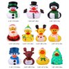 11pcs Christmas Rubber Ducks, Bath Rubber Ducky Toys Cute Assorted Holiday Rubber Ducks for Christmas Holiday Celebrations Party Supplies Gifts
