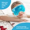 ZNÖCUETÖD Ice Eye Mask Gel Eye Mask Cooling 2 Packs Reusable Cold Eye Mask for Dark Circles and Puffiness, Cold Compress Eye Ice Pack with Soft Plush Backing for Dry Eyes, Migraine, Stress Relief