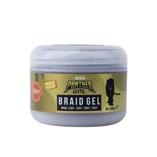 Black Panther Elite Edge &amp; Braid Control Pomade for Curly Hair, For Braids, Locs N Twists, Volumi...