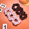 WILLBOND 20 Pcs Sport Hair Scrunchies Sports Scrunchy Hair Ties Elastic Silk Satin Scrunchies Hairband Scrunchy Ponytail Holder for Women Player Team Hair Accessories(Basketball)