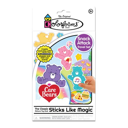 Colorforms Travel Set, Stickers for Kids – Care Bears, Arts and Crafts, Reusable Sticker Book, Kids Stickers, Toddler Crafts, Stickers for Boys, Girls, Arts & Crafts, Craft Supplies, Ages 3+