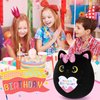 Happy Birthday Gift Black Cat Plush Toys-11'' Black Cat Plushies Anime Plush-Kawaii Birthday Plushie Stuffed Animals Cute Plushies, Black Cat Plush Pillow Cat Plushie Birthday Gifts for Kids