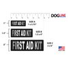 Dogline Removable First Aid Kit Patches with Hook Backing for Harnesses and Vests for Dogs XS