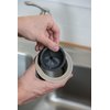 Waste King Black Disposer EZ Mount Garbage Disposal Stopper and Splash Guard for Sink Drain, 1025