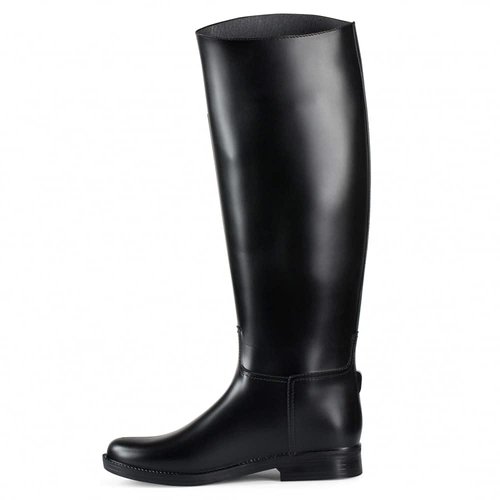 HORZE Chester Kids Horse Riding Boots | Rubber Equestrian Tall Dress Boots for Girls, Boys - Black - 11