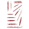 MapofBeauty 2 pcs Temporary Tattoos Scratch wound Prank Fake Scars Waterproof Sticker for Cosplay Party Halloween