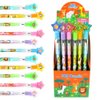 TINYMILLS 24 Pcs Safari Jungle Animals Stackable Push Pencil Assortment with Eraser for Party Favors Goodie Bag Stuffers VBS Classroom Rewards Pinata Fillers Carnival Prize Barnyard Party