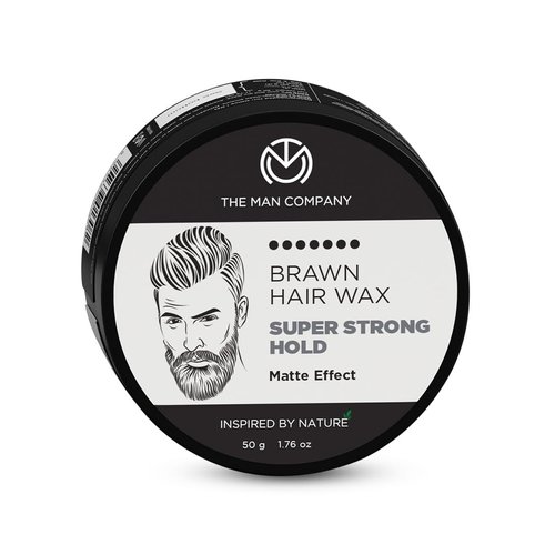 The Man Company Hair Styling Wax Cream with Almond Oil & Argan Oil (1.7oz) | For Extra Strong Hold and Matte Effect All Day - Paraben & Silicon Free