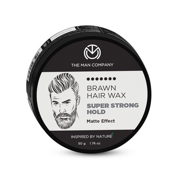 The Man Company Hair Styling Wax Cream with Almond Oil & Argan Oil (1.7oz) | For Extra Strong Hold and Matte Effect All Day - Paraben & Silicon Free