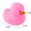 umbresen Pink Rubber Ducks Preschool Bath Toys Bathtub Duckies Gift for Baby Shower Infants Toddlers Car Pool Float Halloween Adults Party Favors Carnival Decorations (Small Pink 2.2''-12pcs)