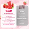 Mchokuu L-Lysine 1000mg Gummies, Chewable Lysine Supplement for Adults & Kids Immune Support, Essential Amino Acid, Vegetarian, Non-GMO, Sugar-Free, Gluten Free, Strawberry Flavor, 60 Counts