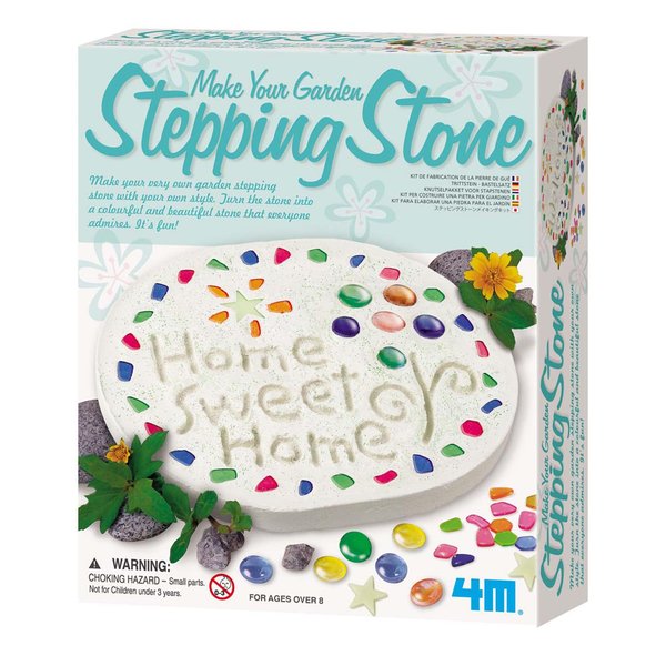 4M Make Your Garden Stepping Stone Kit-Outdoor Toys - Arts and Crafts for Kids Ages 8-12