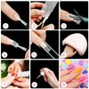 Blulu 240 Pieces Nail Extension Wrap Silk Nail Wrap Nail Splits Breaks Repair Fiberglass Wrap Repair Reinforce Nail Protector Nail Art Tool Women DIY Nail Art Extension Accessories for Home Salon