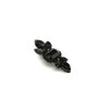 Generic Smaller chuncky black metal black crystal hair pin alligator clip