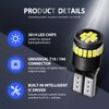 QODOLSI Pack-2 Car Led Bulbs, 12V Width Lights, 3W License Plate Lights, 180 Degrees Side Turn Lights, Trunk Light Bulbs, Automotive Bulb Replacement, Universal for Most Cars, Trucks, SUVs (White)