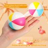 36 Pcs Beach Stress Ball 2.5 Inch Summer Mini Stress Relief Balls Rainbow Squeeze Toys Pu Foam Squeezy Balls for Girls Boys Adults Beach Birthday Party Favors Water Pool Games (Bright Color)