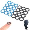 (24-Pack, Blue&Black) Replacement for Yamaha 90430-08020-00, 90430-08003-00 Lower Gear Case Oil Drain Gasket Replacement Mercury Marine Drain Screw Gasket Lower Unit Seals for 3/8"-16 Drain Fill Screw