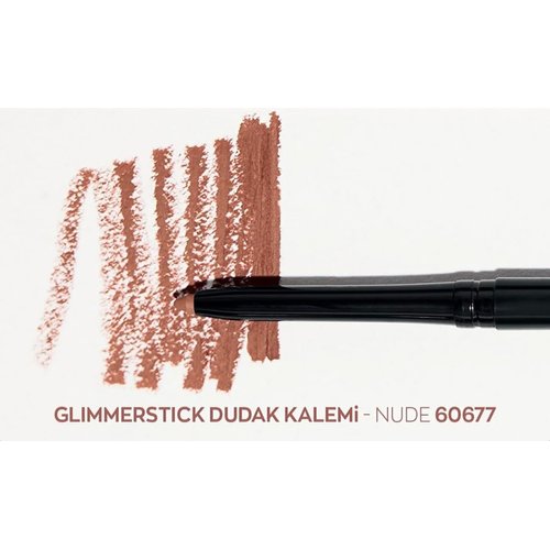 AVON Power Stay Liquid Lip Colour 16 HOURS and Glimmerstick Lip Liner SET! (Non Stop Nude-Nude), 0.13 Ounce (Pack of 2)