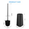 SetSail Toilet Brush, Toilet Bowl Brush and Holder Compact Size Toilet Brushes for Bathroom with 304 Stainless Steel Handle Toilet Cleaner Brush with Durable Scrubbing Bristles, Splash-Proof