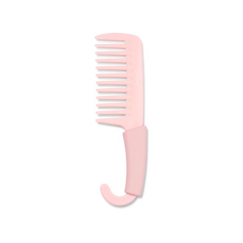 Gimme Beauty - Pink Detangling Shower Comb With Grip Handle - Wide Tooth Comb Great for Wet Brushing & Untangling Curls - Big Comb Easily Distributes Hair Care Products for Dry & Wet Hair (1 Count)