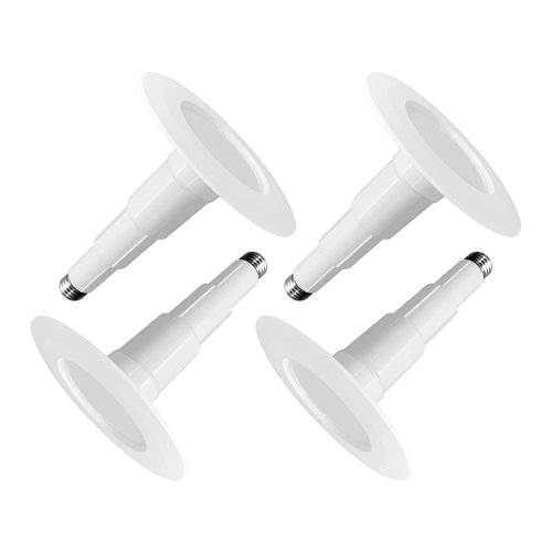 Jolux 4 Inch LED Can Lights Adjustable Recessed Retrofit Downlight, 8.5W=40W, 4000K Cool White, 500LM, Dimmable,ETL Damp Rated Replacement Recessed Lighting Install,Bevel Trimm, E26 Base,4-Pack…