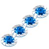4Pack Vgoohobby Metal 12mm RC Car Hex Hub 12mm Brake Disc Wheel Hubs Adapter Spacer Compatible with Traxxas Tamiya Redcat HSP HPI 1/10 On-Road Car (Blue)