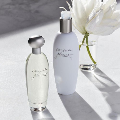 Estée Lauder Pleasures Perfumed Body Lotion with Notes of Lilies, White Peonies & Jasmine, 8.4 fl oz.