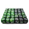 36pcs 12mm Positive and Negative Dice Counters Marble Green+Gemini Green&Black Set, Small Token Dice Loyalty Dice Compatible with MTG, CCG, Card Games