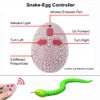 Ufurty Realistic Remote Control RC Snake Toy Fast Moving Simulation Fake Rattlesnake Robotic Toy Battery Powered Snake-Egg Controller USB Rechargeable Snake Scary Trick Toy for Kids Play