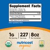 Nutricost 100% Organic Chaga Mushroom Powder 8oz (227 Servings) - Certified USDA Organic, Gluten Free & Non-GMO