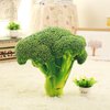 GracesDawn Green Simulation Vegetables, red Peppers, Broccoli, Bitter Melon, peas, Cabbage Vegetable Stuffed Plush Toys, Pillows Lumbar Pillows, Ideal Gift for Children (Broccoli 18.5 inches Long)